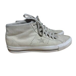 Converse One Star Pro Suede High Top Sneakers Putty Unisex Mens 10 Womens 12
